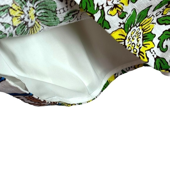 ANTHROPOLOGIE PLENTY BY TRACY REESE RKNL17 LACE UP V-NECK FLORAL SHEATH DRESS - Picture 12 of 15